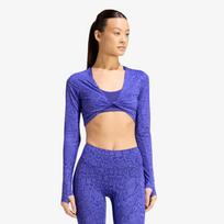 adidas Primelift Workout Snake Twist Reversible Long Sleeve Solar Purple/ Pure Purple - Dydis S (KT4022 Marškinėliai)