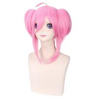 Anime 40CM Žaidimas LOL Lux Žvaigždžių Globėja Cosplay Perukai Atsparūs Karščiui Sintetiniai Plaukai Perucas Cosplay Kostiumas Perukas 40CM rožinė