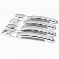 For Mitsubishi Pajero V80 V93 V95 V97 V98 2007- Chrome Exterior Door Handles & Handles Bowls Frame Cover Trim Car Handles white