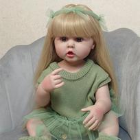 55 cm viso kūno minkšto silikono vinilo lėlė Reborn Toddler Girl Realistinė naujagimio lėlė gimtadienio dovana