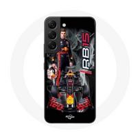 Coque maniacase pour Samsung Galaxy S22 Formule 1 Max Verstappen Pilote F1 Red Bull 15 juoda