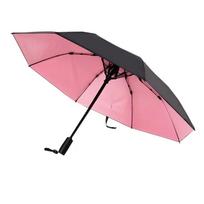 2 viename skėčiai nuo saulės su ventiliatoriumi, daugiafunkciai, didelio tankio, žvejybai, golfui pink