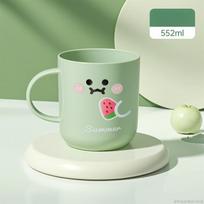 Children's Mouthwash Cup Student Accommodation Is Easy To Bring Home Couples Brushing Thickened and Fall-resistant Toothbrush Washing Cup 552ml 5pcs žalia