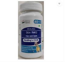Healing CCM For Calcium Vitamin D3 Deficiency Strong Bones Muscle Strength Joint Health  (40 Tablets)
