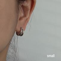 Hong Kong-Style Double Arc Hoop Earrings: Trendy and Unique Round Design for Men and Women