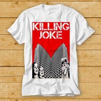 230 Gsm 100% Cotton Killing Joke Turn To Red Empire Song T Shirt Cult Movie Retro Vintage Top Tee 2447 XXS balta