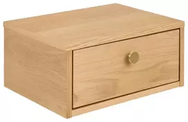 Monfort bedside table, Top oak veneer matt, 40x30x18 cm