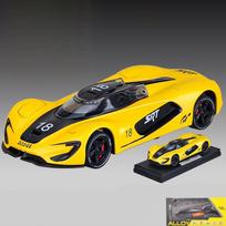 1/32 Scale Dodge Tomahawk SRT V10 Concept Sports Car Alloy Metal Diecast Model Car Collections Hobby Decoration Ornament Birthday Gift geltona