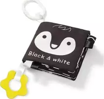 BABYONO kontrastinė sensorinė knygelė kūdikiams „Black & White“, 542