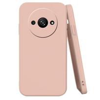 For Xiaomi Poco C61 Case Cover Poco C61 Capas Phone Bumper Back Liquid Silicone Shockproof TPU Soft Case Poco C61 C 61 Fundas For Poco C61 šviesiai rausvos spalvos