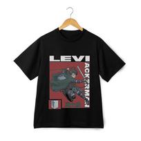 Attack on Titan Levi Ackerman Unisex Graphic T-Shirt Anime Manga Cool Casual Tee 2XL