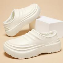 Winter Warm Kitchen Clogs Non-slip Waterproof Restaurant Working Shoes Eva Chef Cotton Slippers Size 36-45 36-37