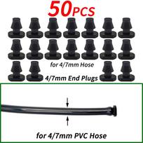 50-200 VNT. Patvarūs 1/4'' C tipo kabliukai su fiksuotu koteliu atraminiai laikikliai kuoliukai 4/7 mm žarnai Gėlių vazonui Lašelinio drėkinimo jungiamoji dalis Šiltnamiui