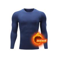 Men Undershirts Men's Winter Thermal Underwear Thin Fleece Elastic Compression Fitness For Winter Sports First Layer Wear 3XL