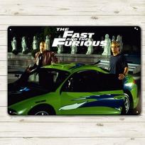 The Fast And Furious Movie Metal Poster Tin Sign 20x30cm Plaque  -aluminum 20x30cm（7.8x11.8inch）