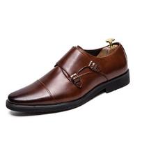 Madingi odiniai vyriški oficialūs batai Vyriški Brogue Britiški Oxford formalūs batai Vyriškas Džentelmenas Odiniai Retro Šventiniai Vestuviniai Batai Sagtis Dirželis 38 ruda