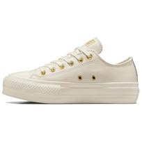 Converse  Chuck Taylor All Star Lift Platform Low Gold Women Sneakers Cream Egret A12765C 35