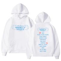 Sabrina Carpenter Short N Sweet Tour 2024 Hoodie Men Women Fashion Hip Hop Pullovers Sweatshirts Winter Casual Fleece Hoodies S