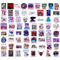 65-Piece K-PoP Witch Hunter Group Cartoon Waterproof Decals - Self-Adhesive Decor Stickers for Phones, Notebooks & Water Bottles