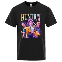 Huntrix Kpop Demon Hunters 2025 Summer Movie Graphic 100 Pure Cotton Printed Tshirt Men Women Aesthetic Fashion Oversized Y2k S