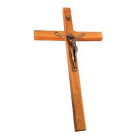 Medinis Kryžius Jėzus Katalikiškas Kryžius Sieniniai Kryžiai Malda Religinė Dovana Bažnyčios Papuošalai Kabantis Kryžius Namų Biuras 1 orange
