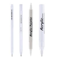 4Pcs White Acrylic Paint Marker Water Resistant Acrylic Highlighter Pen for Sketching Art Drawing Journal Scrapbooking 1