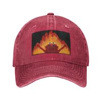 Unisex Baseball Hats Hellmo Elmo on Fire Denim Summer Sports Baseball Caps Hip Hop Cap Casquette One Size