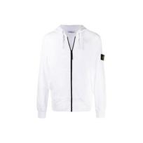 Stone Island Logo Patch Zip-Up Hoodie Unisex Hoodies White 741564251-V0001 S white