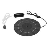Solar Aquarium Oxygen Pump, Energy Saving Low Noise Operating Monocrystalline Silicon Solar Fish Pond Aerator for Home(10W)