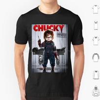 Chucky T Shirt Big Size 100 Cotton Chucky Halloween Childs Play Horror Movie Movies Horror Scary Movie 90s Cult Killer Blood S