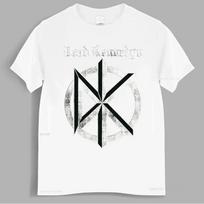 Kinijos stiliaus madingas roko autentiškas Dead Kennedys Distressed senosios anglų kalbos vintažinis logotipas simbolis emblema marškinėliai grupės logotipas marškinėliai skirti S smėlis