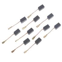 10 vnt. Grafito Vario Variklio Anglies Šepetėlių Rinkinys 100 mm Kampiniam Šlifuokliui 6*8*14 mm 10pcs