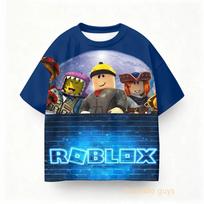 Boys Clothes Girls Kids Roblox Summer Daily T-shirt Anime Game 110