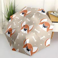 1pc Corgi pattern Automatic Folding Umbrella. Portable collapsible design, Best  birthday festival gift yy250924137