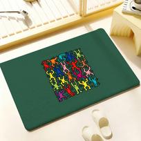Art Anime K-Keith Haring Floor Mat Cozy Flannel Soft Thick Non-Slip Mat For Living Room Bedroom Kitchen Decor Rugs 50x80cm