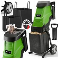 Elektrinis šakų smulkintuvas MalTec MasterShred 3600W, savaime įtraukiantis, 2x45L