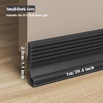 Garso izoliacijos durų apatinė sandarinimo juosta, apsauga nuo vabzdžių, PVC traukos blokatorius, lipni, 100 cm, durų traukos kamštis, miegamajam black