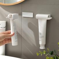 1pc Magnetic Wall Mount Toothpaste Squeezer, No-Drilling Manual Dispenser for Bathroom,Powerful Toiletries Organizer for Kitchen balta