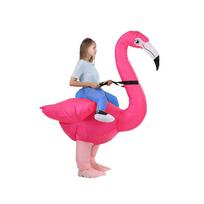 Pripučiama flamingų kaukės kostiumas festivaliui ir vakarėlio cospley One Size pink