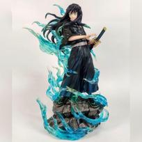 Muichiro Tokito Sun-pillar Demon Slayer Animefigurine 9.84Inch/25cm PVC can be move be Favorites Combat stance Toys Gifts