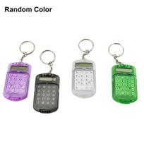 Calculator Creative Convenient Electronic Mini School Charm Keychain for Calculator Bag