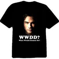 Would What Damon Do Salvatore Vampire Diaries T Shirt S įvairiaspalvis