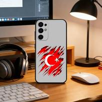 Turkish flag Phone Case For Samsung S25,S24,S21,S22,S23,S30,Ultra,S20,Plus,Fe,Lite,Note,10,Black Cover Samsung S25