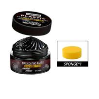 Car Interior Scratch Repair Paste - Car Scratch Repair |   Tire Shine Restoration, Black Interior and Dashboard Plastic Surface Restoration