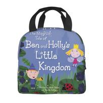 Insulated Lunch Box Ben And Hollys Cartoon Product Food Box Causal Cooler Thermal Bento Box For School Option 1 smėlis