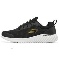 Skechers Bounder Fabric Mesh Shock Absorbing Breathable Low Top Casual Shoes Men sneakers Black White 232005-BKGD 43 black