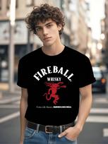 Fireball Cinnamon Whisky Graphic Tshirt Graphic Tshirt - ... L