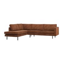Terakotos spalvos kampinė sofa (su kairiuoju kampu/su gultu) Rodeo – WOOOD