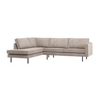 Smėlio spalvos kampinė sofa (su kairiuoju kampu/su gultu) Rodeo – WOOOD