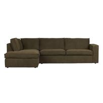 Tamsiai žalia kampinė sofa WOOOD Freddie, kairysis kampas